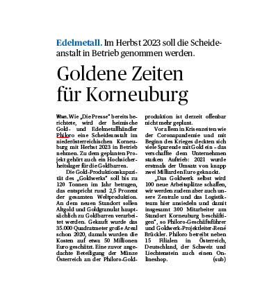 Goldene Zeiten für Korneuburg